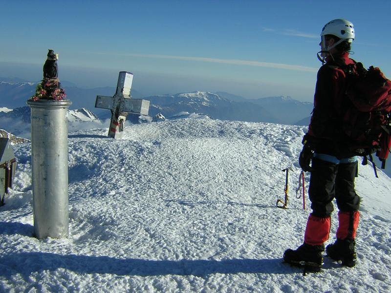 Foto de Jose en la cumbre del Aneto, 3.404 metros.