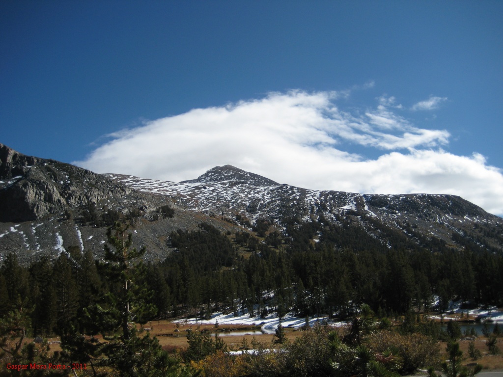 Vista del Mount Dana (3.981 m) desde Tioga Pass, en Yosemite, California.